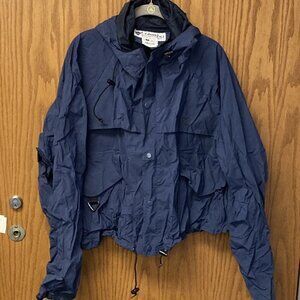 Columbia navy blue rain jacket